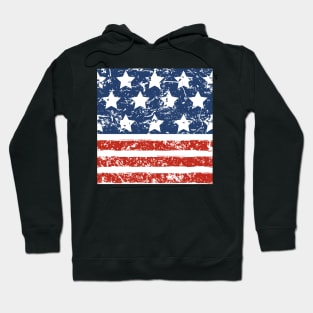 Grunged USA Stars N Stripes Hoodie